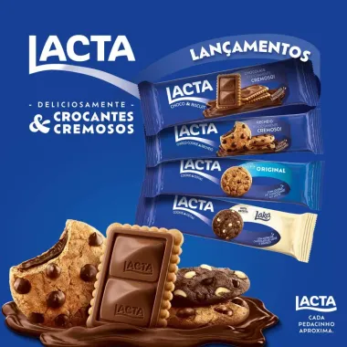 Biscoito cookie Lacta Laka