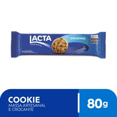 Biscoito cookie Lacta ao leite