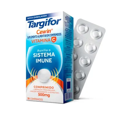 Vitamina C Targifor Cewin 500mg 30 Comprimidos de Liberação Prolongada