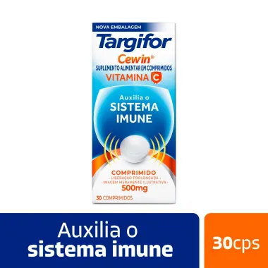 Vitamina C Targifor Cewin 500mg 30 Comprimidos de Liberação Prolongada