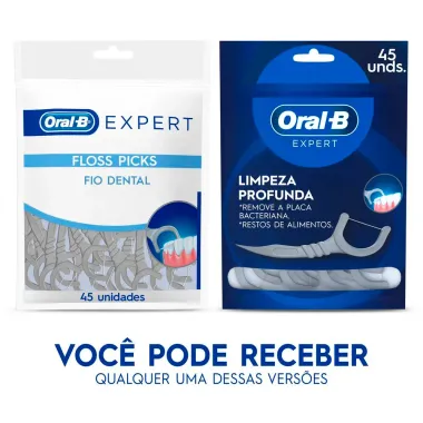 Fio Dental Oral-B Expert Floss Picks 45 Unidades