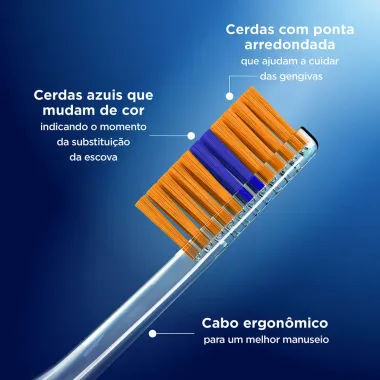 Escova Dental Oral-B Indicator Color Collection 4 unidades