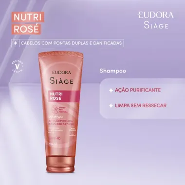 Shampoo Siàge Nutri Rosé 250ml