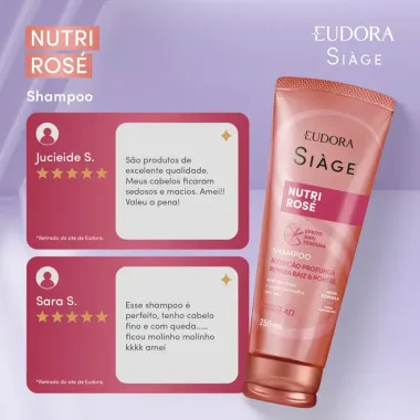 Shampoo Siàge Nutri Rosé 250ml