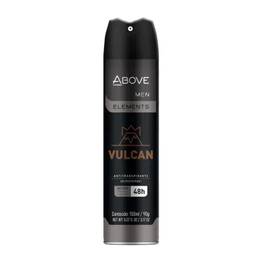 Desodorante Antitranspirante Above Men Elements Vulcan Jato Seco 150ml