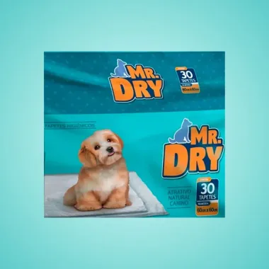 Tapete Higiênico para Cães Mr Dry com 30 Unidades