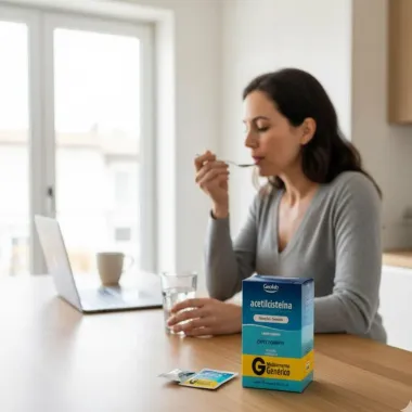 Acetilcisteína 600mg Geolab Genérico com 16 Envelopes de 5g cada