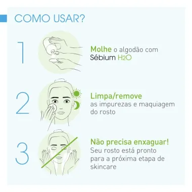 Kit Água Micelar Bioderma Antioleosidade Sébium H2O 100ml e Ganhe 50% de Desconto na Segunda Unidade de 100ml