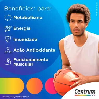 Centrum Homem Essentials 60 Comprimidos Ganhe 70% de Desconto no Centrum Homem 30 Comprimidos