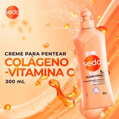 Creme de Pentear Seda by Niina Secrets Colágeno + Vitamina C 300ml