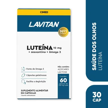Suplemento Alimentar Lavitan Lute&iacute;na com 60 Comprimidos