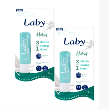 Kit Protetor Solar Labial Laby Hidrat FPS 15 3,6g