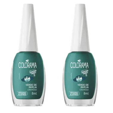 Kit 2 Esmalte Colorama Divertidamente 2 Verde de Inveja 8ml