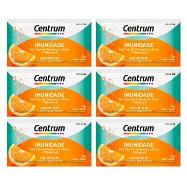 Kit 6 Centrum Imunidade sabor Laranja 5g