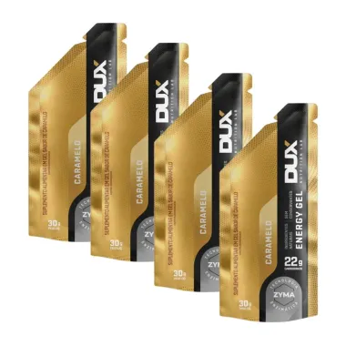 Kit 4 Energy Gel Dux Nutrition Lab 22g de Carboidrato Caramelo 30g
