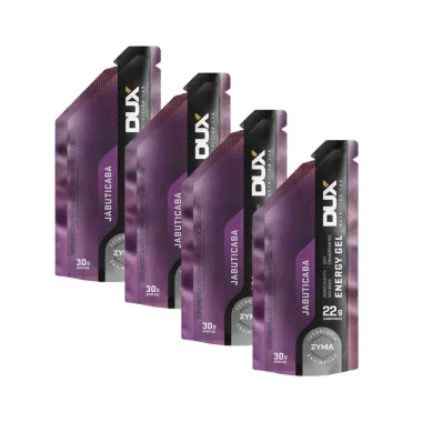 Kit 4 Energy Gel Dux 22g de Carboidrato Jabuticaba 30g