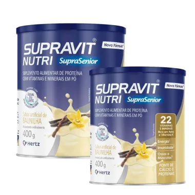 Kit 2 Supravit Nutri SupraSenior Sabor Baunilha 400g