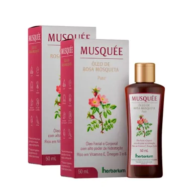Kit 2 &Oacute;leo de Rosa Mosqueta Musqu&eacute;e Herbarium 50ml