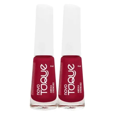 Kit 2 Esmalte Novo Toque Ameixa Cremoso 8ml
