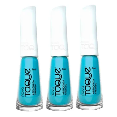 Kit 3 Esmalte Novo Toque Abençoada Cremoso 8ml