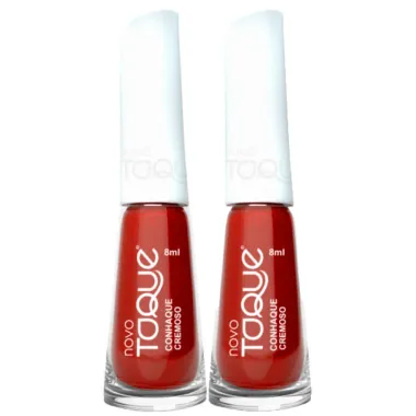 Kit 2 Esmalte Novo Toque Conhaque Cremoso 8ml