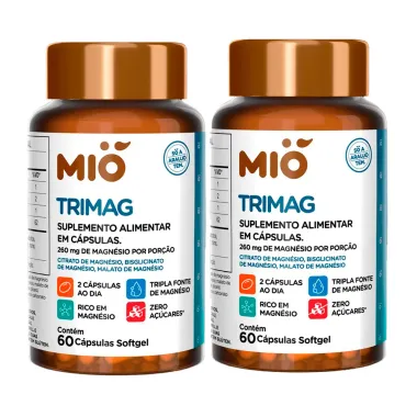 Kit 2 Trimag Mió com 60 Cápsulas Softgel