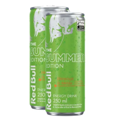 Kit 2 Energético Red Bull Maracujá & Melão The Summer Edition 250ml