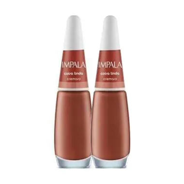 Kit 2 Esmalte Impala Cremoso Coisa Linda com 7,5ml