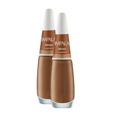 Kit 2 Esmalte Impala Cremoso Abraco com 7,5ml