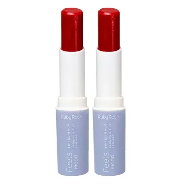 Kit 2 Tinted Balm Ruby Rose Feels Mood Cor Red HB8519T30