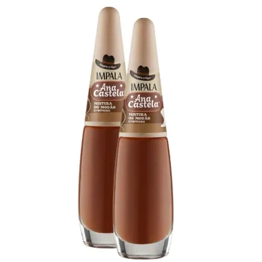 Kit 2 Esmalte Cremoso Impala Ana Castela Mistura os Modão