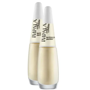 Kit 2 Esmalte Perolado Impala a Cor da Sua Moda Lembranças