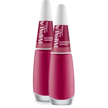 Kit 2 Esmalte Impala Cremoso Sossego 7,5ml