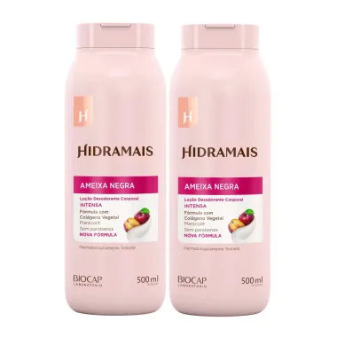 Kit 2 Loção Desodorante Corporal Hidramais Ameixa Negra 500ml
