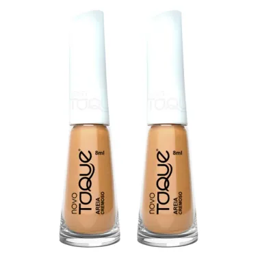 Kit 2 Esmalte Novo Toque Areia Cremoso 8ml