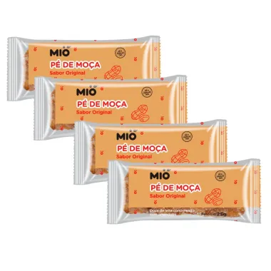Kit 4 Doce Pé De Moça Mió Sabor Tradicional 25G