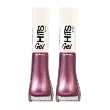 Kit 2 Esmalte Hits Rir Sem Parar Efeito Gel 8ml