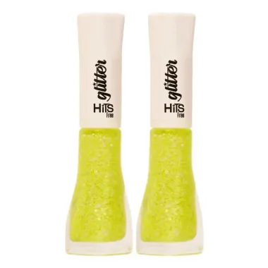 Kit 2 Esmalte Hits Eletrik Glitter 8ml