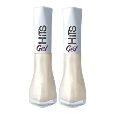 Kit 2 Esmalte Hits Efeito Gel Fica a Dica 8ml