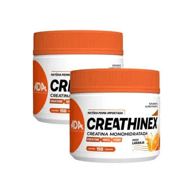 Kit 2 Creathinex Creatina Monohidratada Ada Sabor Melancia 100% Pure 150g