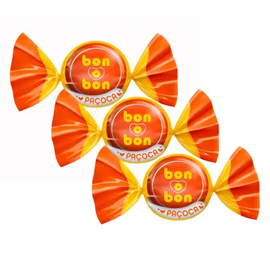 Kit 3 Bombom Bon O Bon Sabor Pa&ccedil;oca 15g com 1 Unidade