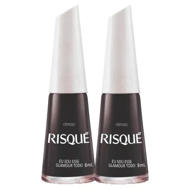 Kit Esmalte Risqu&eacute; Cremoso Cor Eu Sou Esse Glamour Todo 8ml