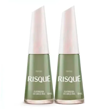 Kit Esmalte Risqu&eacute; Cremoso Guerreira do Arco-&iacute;ris 8ml
