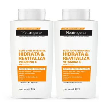 Kit 2X 400ml Hidratante Corporal Neutrogena Body Care Intensive Hidrata & Revitaliza