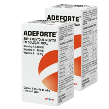 Kit 2 Adeforte Flaconete Oral com 3ml