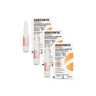 Kit 3 Adeforte Flaconete Oral com 3ml