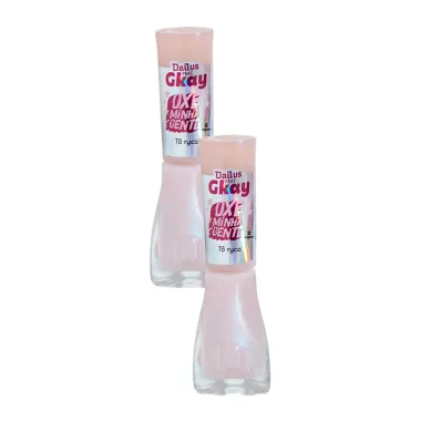 Kit 2 Esmalte Dailus Gkay Oxe Minha Gente Cor Tô Ryca com 8ml