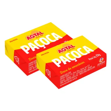 Kit Paçoca Agtal Quadrada 20g