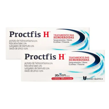 Kit 2 Proctfis H Pomada 20g + 10 Aplicadores