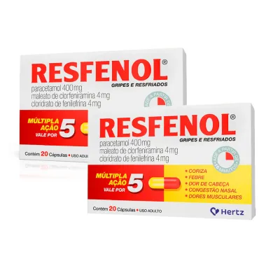 Kit 2 Resfenol com 20 Cápsulas